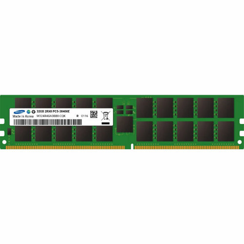 Модуль памяти Samsung DDR5 32GB ECC UDIMM 4800MHz 2Rx8 11V M324R4GA3BB0-CQK 1 year OEM 2165400₽