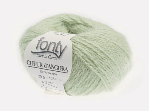 Изображение товара Пряжа Fonty Coeur d'Angora, 25г/108м, цвет 216, Артикул 130909, 80% французская ангора, 20% меринос