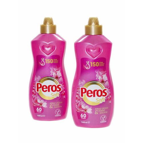 Кондиционер-ополаскиватель концентрат для белья Peros Цветок вишни и Пион 1440 мл 2шт 1290₽