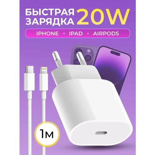 Быстрая зарядка iPhone 20 Вт бзу deppa iphone apple watch airpods 24021