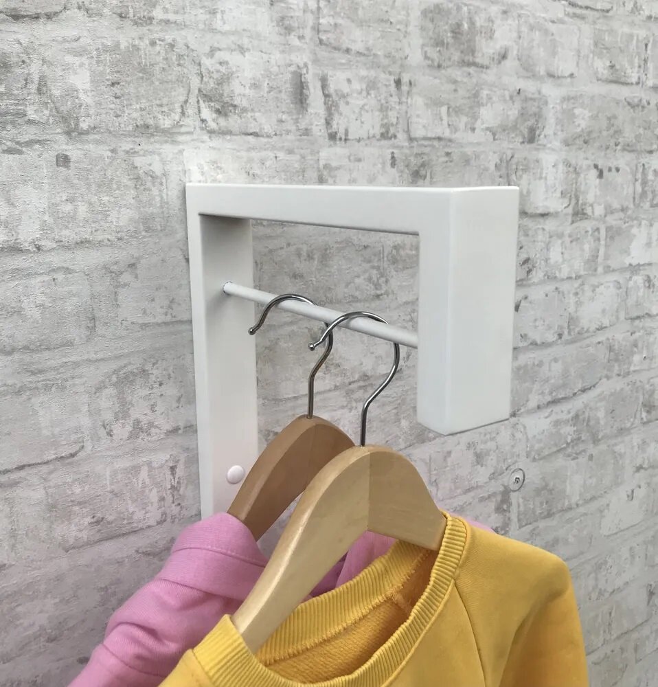 фото Вешалка настенная Loft, 4х25х45 см, Черная