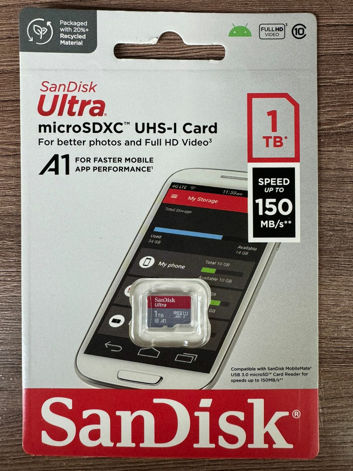 Карта памяти SanDisk Ultra micro SDXC 1TB UHS-I SDSQUA4-1T00-GN6MN