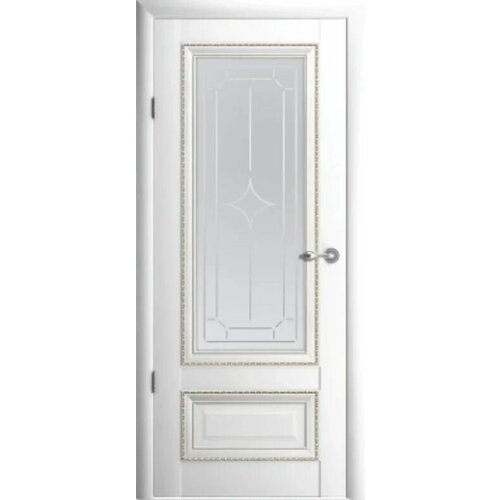Межкомнатная дверь (дверное полотно) Albero Версаль-1 покрытие Vinyl / ПО, Белый Галерея 70х200 межкомнатная дверь дверное полотно albero неоклассика 1 покрытие эмаль пг серая 70х200