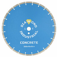 Алмазный диск отрезной 350х25,4 мм Сегментный DIDC350 Diamond Industrial по бетону и кирпичу