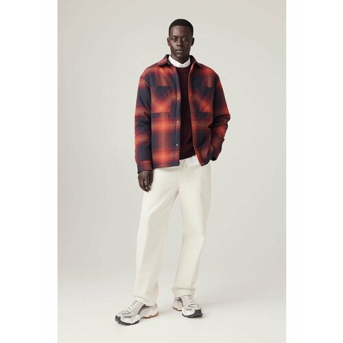 фото Рубашка h&m, размер моранжевый, черный