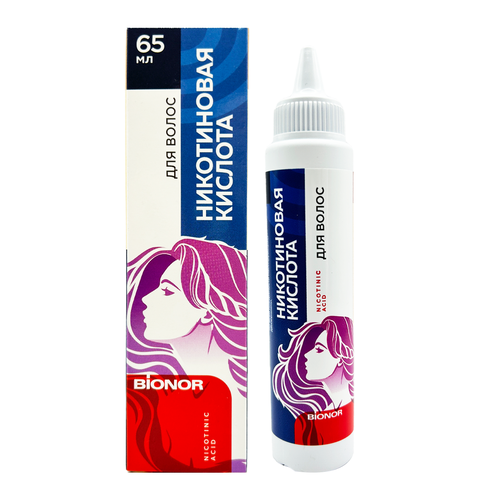 Никотиновая кислота для волос Bionor, 65 мл