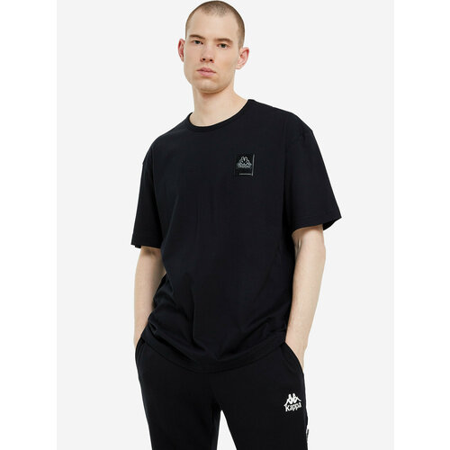 фото Футболка kappa, размер 48-50, черный