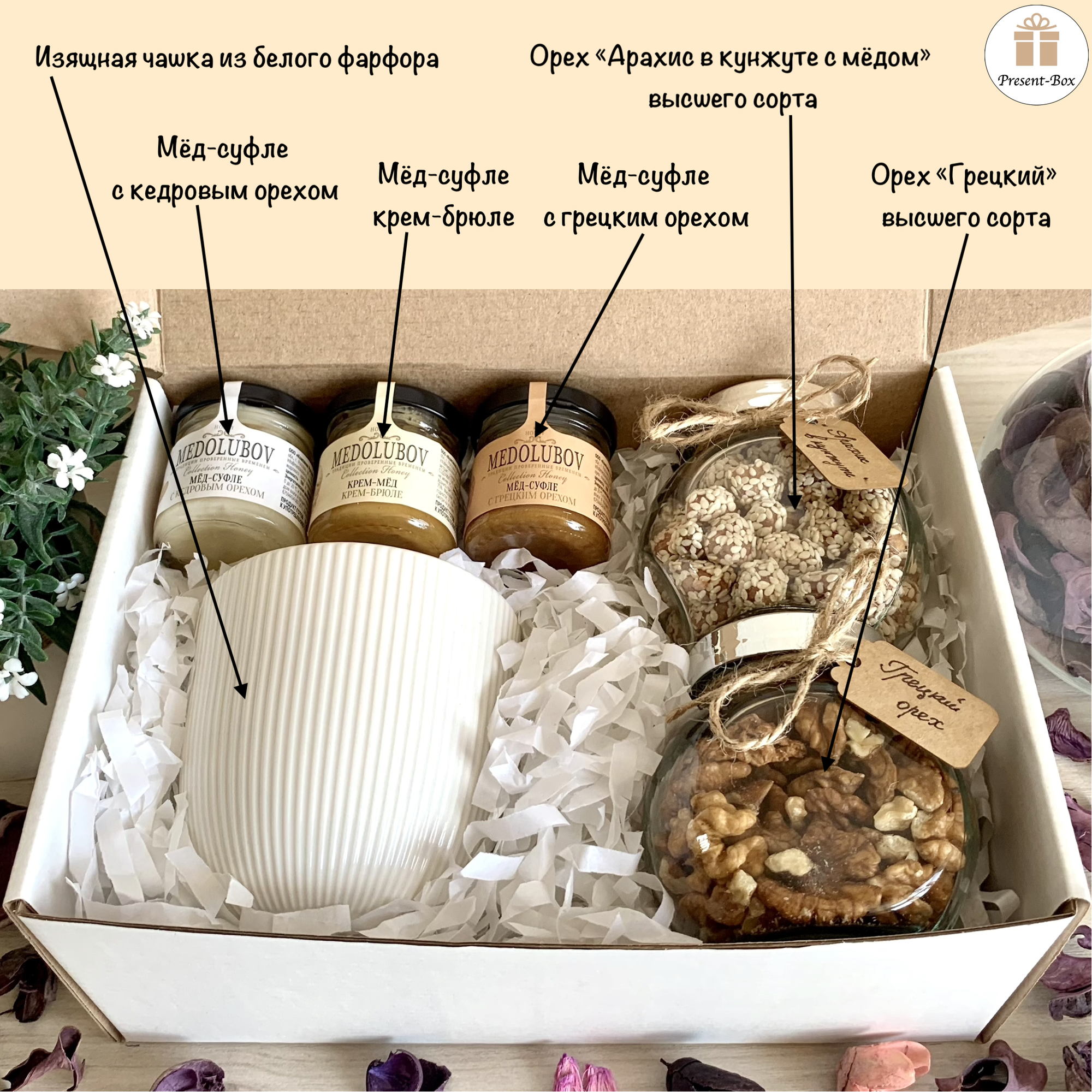 Подарочный набор / Подарок Present-Box "Александрит" с уникальным оформлением ручной работы