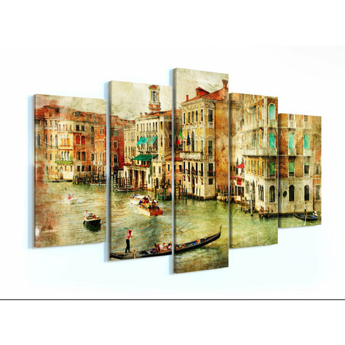 Модульная картина «Венеция» 140x80 / Интерьерные картины на стену / Модульные картины на стену