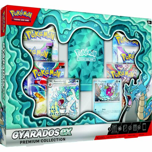 Набор карточек Pokemon Gyarados EX Premium Collection альбом 9 карт с покемоном 900 шт карманная боевая карточка с покемоном детский подарок на день рождения рождественский подарок без карт