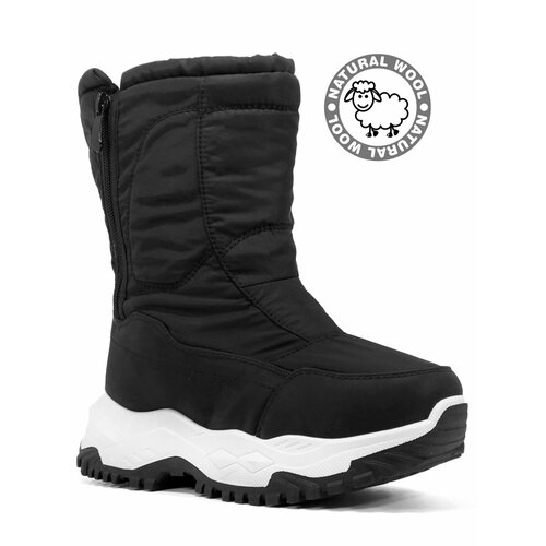 фото Полусапоги asbro дутики женские asbro pam808-1-black, полнота g, размер 37, черный