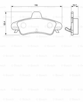 Тормозные колодки Bosch - фото №10