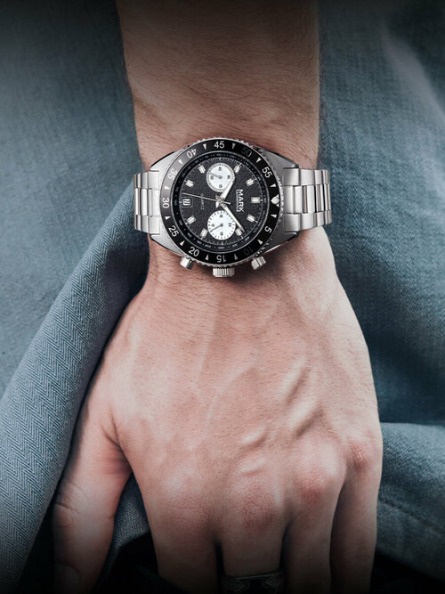 Наручные часы FAIRWHALE FW5910BLACK, серебряный, черный