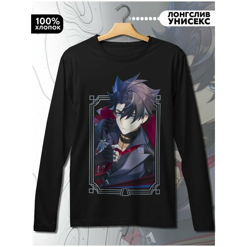 фото Лонгслив hypnotica, размер l, черный