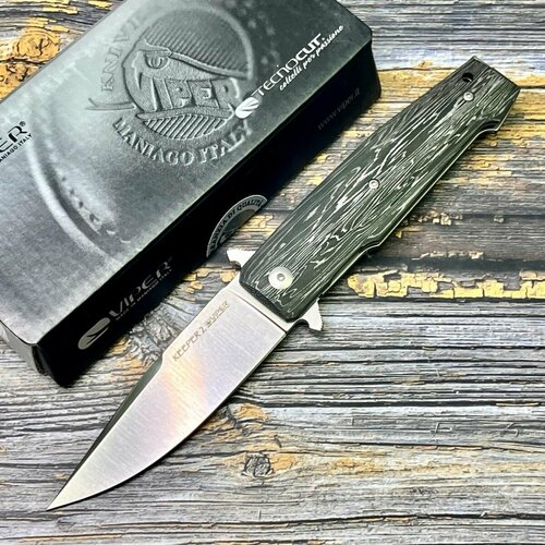 фото Нож складной viper v6000fcl keeper 2, elmax blade, carbon fibre handle нет бренда