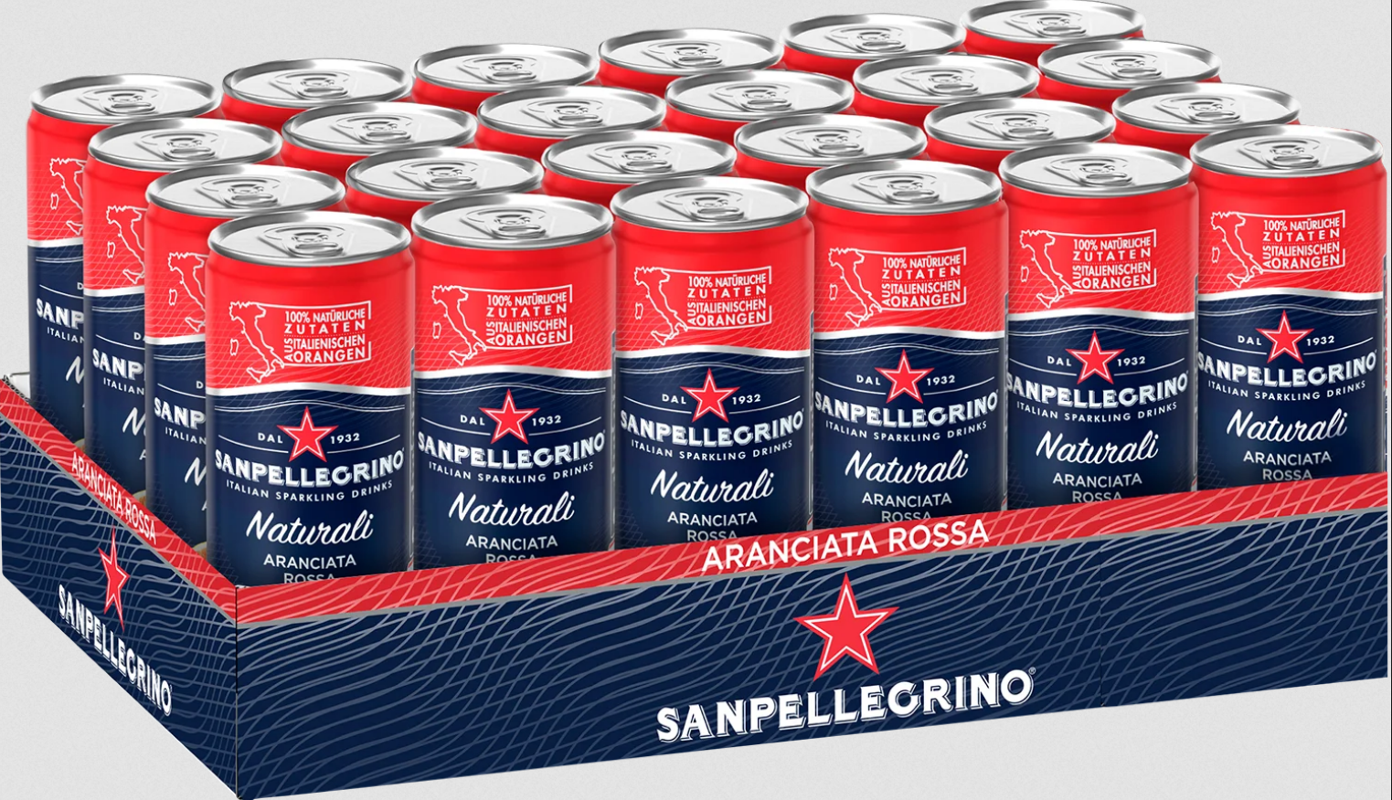 Газированный напиток Sanpellegrino Aranciata Rossa Красный апельсин, 0.33 л, 24 шт.