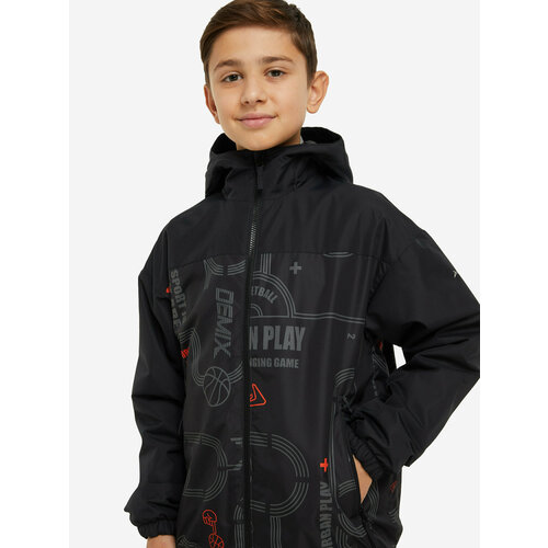 фото Куртка demix, размер 164, черный