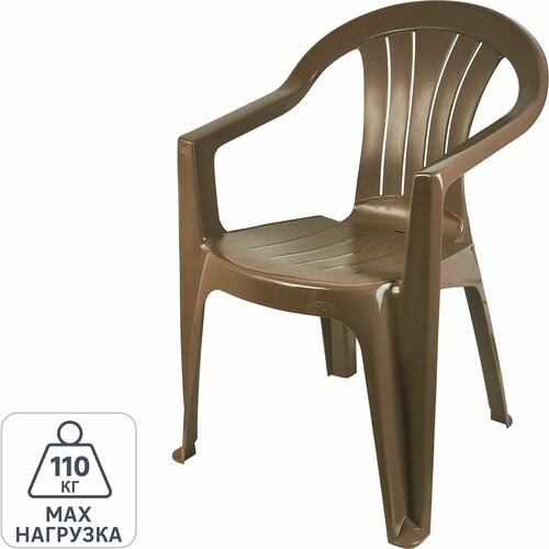 Стул садовый Keter Sicilia Cappuccino 79 х 58 х 56 см полипропилен коричневый 7795₽