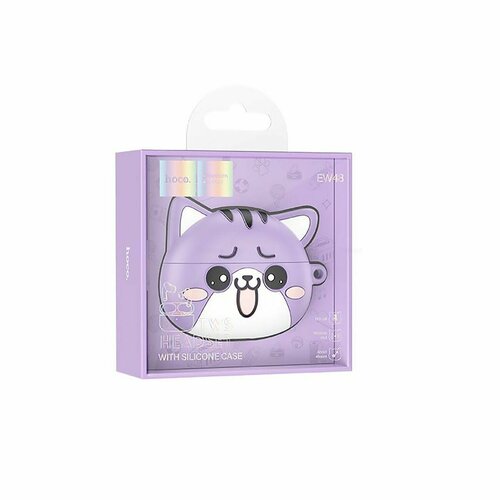 Беспроводные Bluetooth-наушники Hoco TWS EW48 APods Pro сиреневые 1 шт 2479₽