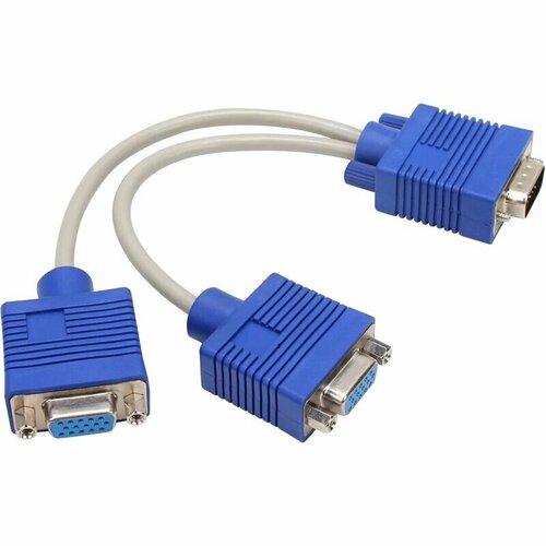 Разветвитель VCOM VGA M/2 x VGA F (VVG6530-0.2M) кабель vcom cg682 1 8m