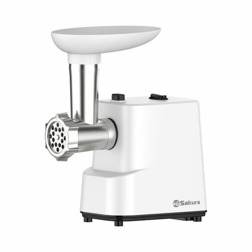 Мясорубка Sakura SA-6429W реверс 1500Вт 2 комплекта насадок для кеббе для сосисок 378500₽