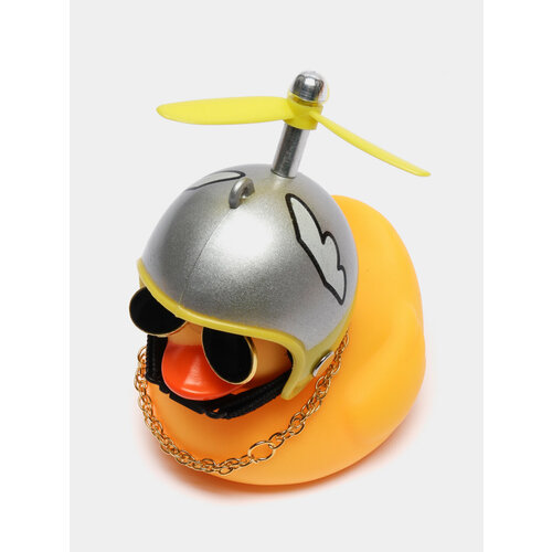 Игрушка Утка в шлеме и очках с пропеллером в машину Цвет Серебряный 599₽