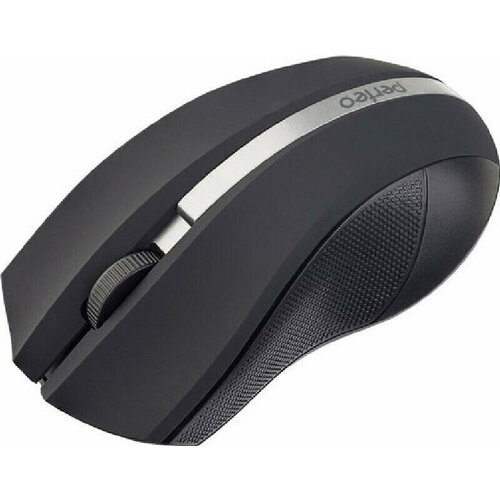 Мышь Мышь беспроводная оптическая Perfeo VERTEX 3 кнопки DPI 1000 USB черно-серебристый 671₽