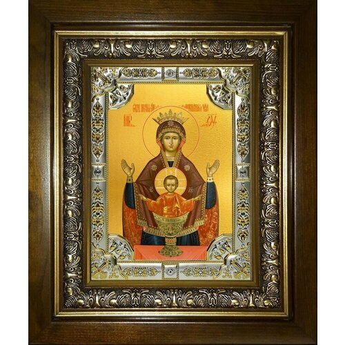 Икона Пресвятой Богородицы неупиваемая чаша икона богородицы неупиваемая чаша с натуральным янтарём