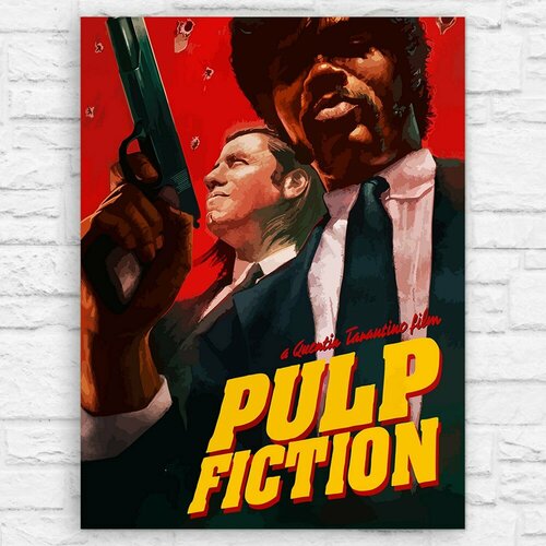 фото Картина по номерам на холсте фильм криминальное чтиво (pulp fiction, тарантино) - 13695 в 30x40 бруталити