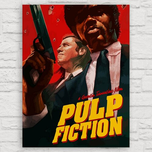 Изображение товара Картина по номерам на холсте фильм Криминальное Чтиво (Pulp Fiction, Тарантино) - 13695 В 60x80