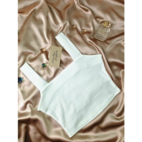 фото Кроп-топ кроп топ, размер хxs-s, белый good shine