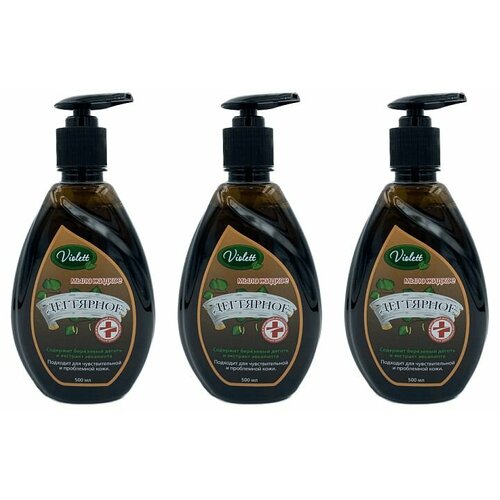 Violett Жидкое мыло Дегтярное 500 мл 3 шт 763₽