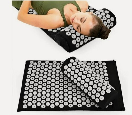 Изображение товара Аппликатор Кузнецова / Массажный коврик акупунктурный, черный