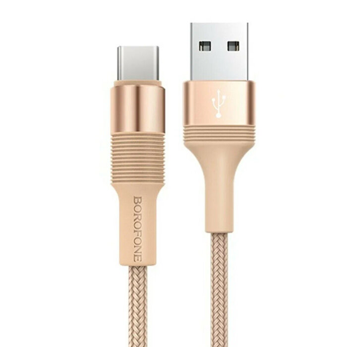 Borofone Кабель USB - Type-C Borofone BX21 Outstanding, 3A, 1,0 м, цвет золотой