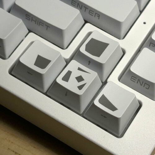 Стрелки RUST Набор кейкапов (белый, OEM)