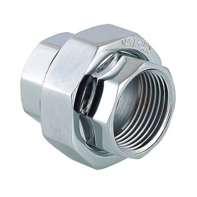 Фитинг резьбовой – муфта разъемная хромированная Valtec VTr.340. C.0004