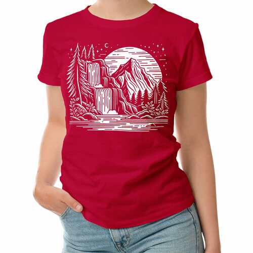 фото Футболка roly, размер s, красный