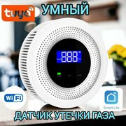 Датчик утечки газа Tuya с цифровым дисплеем от MI-CN, умный Wi-Fi детектор утечки газа, Питание USB Type-C, дистанционное управление через приложение