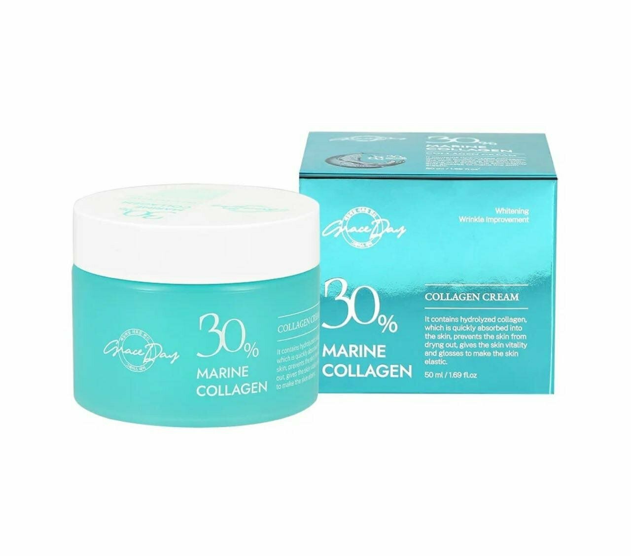 Крем для лица GRACE DAY 30% MARINE COLLAGEN с морским коллагеном (укрепляющий) 100 мл