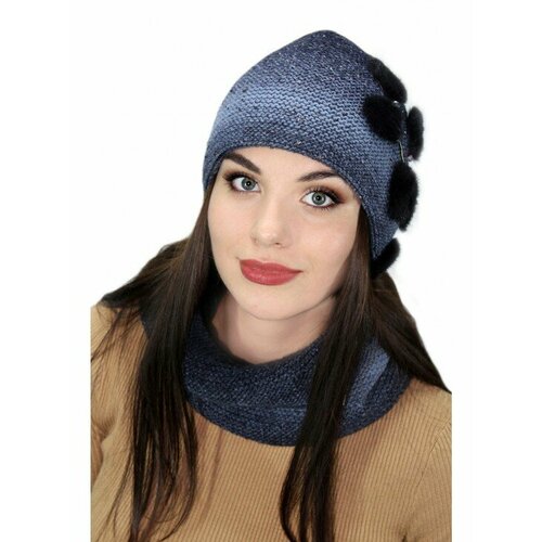 фото Шапка lemmex комплект "лердес" стойка-хомут, размер 57-58