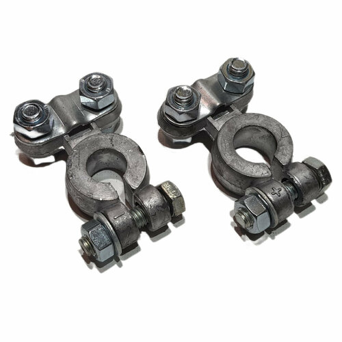 Клеммы для аккумулятора TA-F31 свинец ком-2шт Стандарт - Япония под зажим провода прижимной планкой посередине 811₽