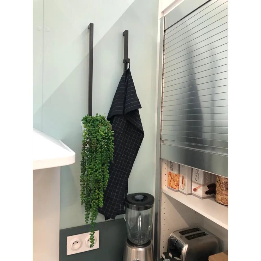 Набор крючков вертикальных Delinia ID 4.2х1.9х1.8 см, сталь, цвет чёрный, 2 шт. - фото №13