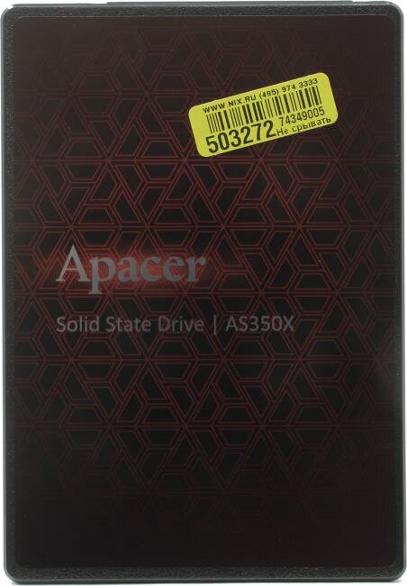 Накопитель SSD 2.5'' Apacer Panther AS350X ver. 2.0, SATA III, 3D TLC, 128 ГБ - фото №12