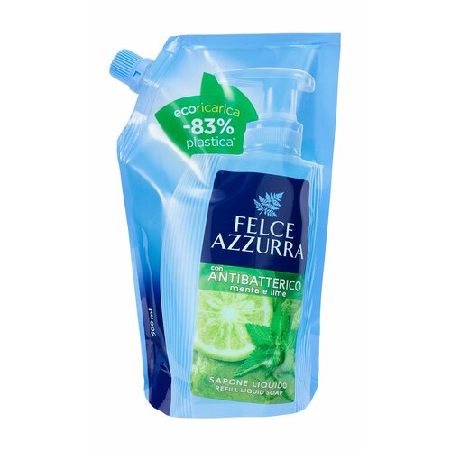 FELCE AZZURA Жидкое мыло антибактериальное мята и лайм 500 мл Сменный блок 1246₽
