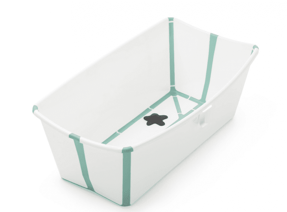 Ванночка Stokke FlexiBath, бирюза, 39 л, 30х24х66 см