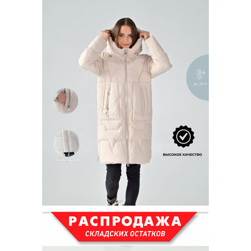 фото Пуховик, размер xl, бежевый ac-way