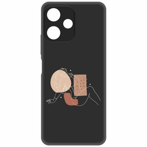 Чехол-накладка Krutoff Soft Case Чувственность для Xiaomi Poco M6 Pro 5G черный чехол накладка krutoff soft case хохлома для xiaomi poco m6 pro 5g черный