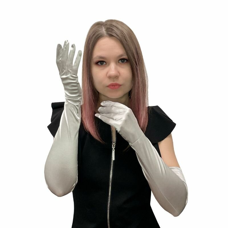 фото Перчатки карнавальные дамские для вечеринки, праздника, карнавала, косплея, Хеллоуина