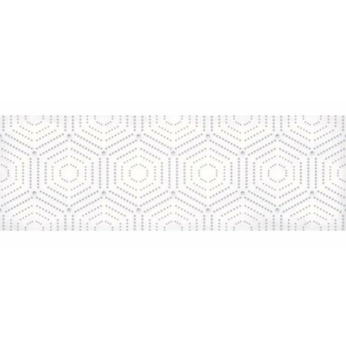 Керамическая плитка LB-CERAMICS Парижанка Геометрия белый 1664-0183 Декор 20x60 (цена за 20 шт)