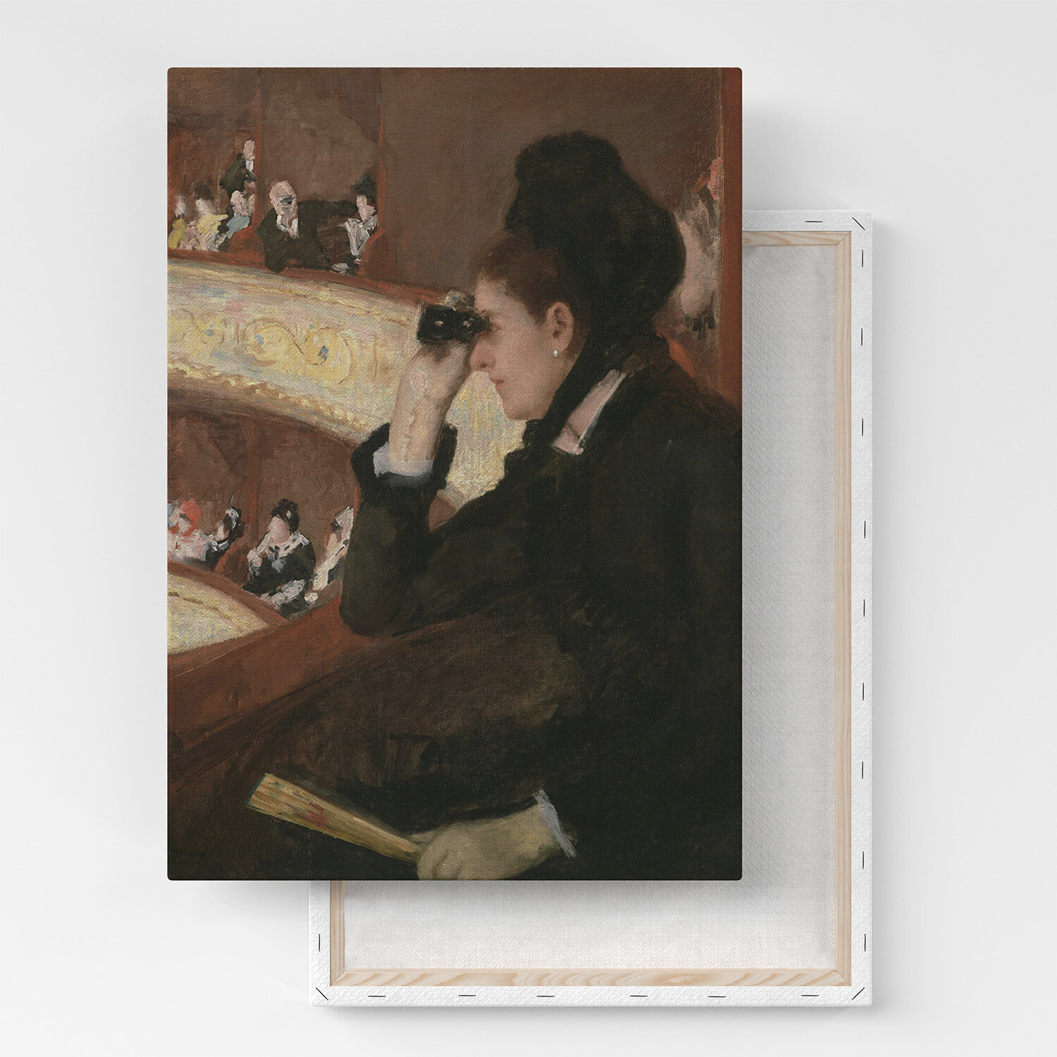 Картина на холсте, репродукция / Мэри Стивенсон Кэссетт - In the Loge / Размер 30 x 40 см